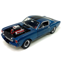 Shelby GT350R 1965 Blue/Black Drag Engine 1/18