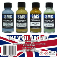 SMS SET18 RAF WWII Aircraft #1 Desert Colour Set