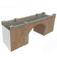 Superquick Brick Bridge Tunnel Entrance Red ( Card) HO/OO