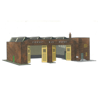 Superquick Depot Building ( Card) HO/OO