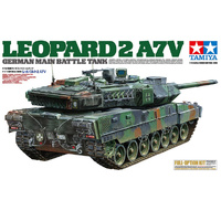 Tamiya 56047 RC German Main Battle Tank Leopard 2 A7V With Option Kit  1/16