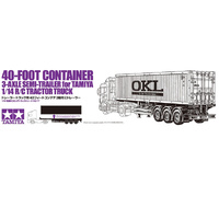 Tamiya 56377 40ft Container 3 Axle Semi Trailer For RC Tractor Truck 1/14