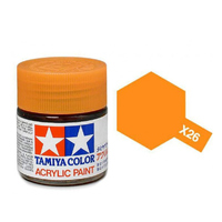 Tamiya 81526 X26 Clear Orange      M/Acrylic   10ml