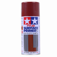 Tamiya 87160 Fine Surface Primer L For Plastic & Metal (Oxide Red)