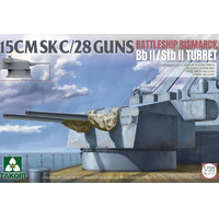 Takom 15CMSK C/28 Guns Battleship Bismarck Bb II / Stb II Turret  1/35