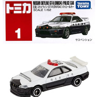 Tomica Regular 174868  001 GT-R (BNR34) Patrol Car 1/62