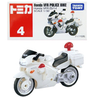 Tomica Regular 716464 004 Honda VFR White Police Motorcycle 1/32