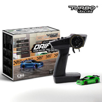 Turbo Racing TRB-C64-GN R34 Drift Car RTR 1/76 Green