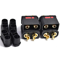 Tornado RC TRC-QS8-M4 Black QS8 Plug Male 4pcs