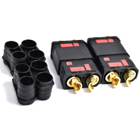 Tornado RC TRC-QS8-MF Black QS8 Plug 2 X Male & 2 X Female
