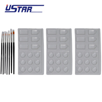 Ustar Paint Brush Set W/cups (7pce)