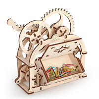 Ugears 70001 Wooden Mechanical Card Box (61pc)