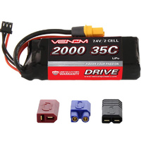 Venom 35C 2S 2000mah 7.4V LiPo Battery With Universal Plug