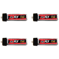 Venom FLY 150mah 1S 3.7V 30C LiPo Battery With JST/MCX 4pk