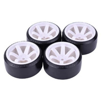 VGRC VGDFTI001-W Drift Wheels Mounted 6 Spoke (4pce) W 1/10