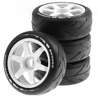 VGRC VGLFTI013-W Rubber Wheels Mounted 6 Spoke (4pce) W 1/8