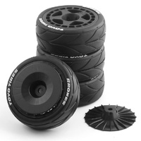 VGRC VGLFTI020-B On Road Wheels MTD 5 Spoke W/Turbo Fan (4pce) BK 1/10