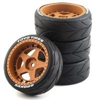 VGRC VGLFTI028A-G On Road Wheels MTD 5 Spoke (4pce) 1/10 Gold