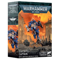WH 48-102 Space Marines Captain With Jump Pack And Relic Shield