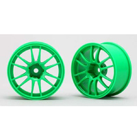 Yokomo Enkei Racing GTC Wheels Green (2)