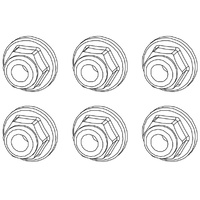 Yikong 26134 M4 Flanged Nylon Nuts For YK4061